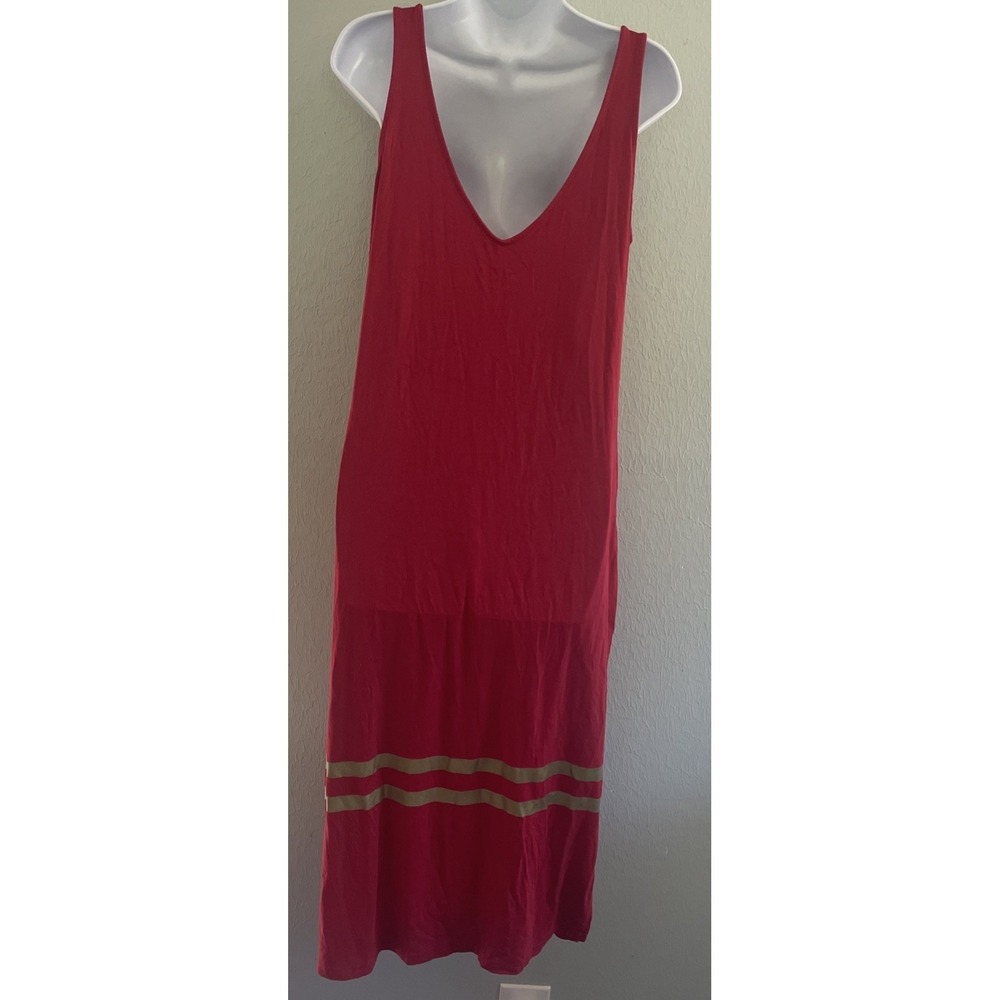 Vintage 49er Football Team Nightgown Nighty Dress Sleeveless Tank Long Stretch L - Picture 5 of 8